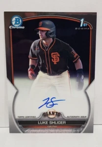 2023 Bowman Chrome Draft Luke Shliger 1st Prospect Auto Autograph #CDA-LS Giants - Picture 1 of 2