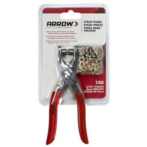 Arrow Eyelet Plier with 5/32 In. Eyelets (100-Piece)