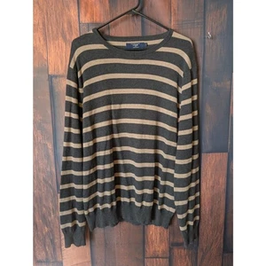 J. Crew Cotton & Cashmere Men's Long Sleeve Brown & Taupe Shirt Size Large Fall - Picture 1 of 5