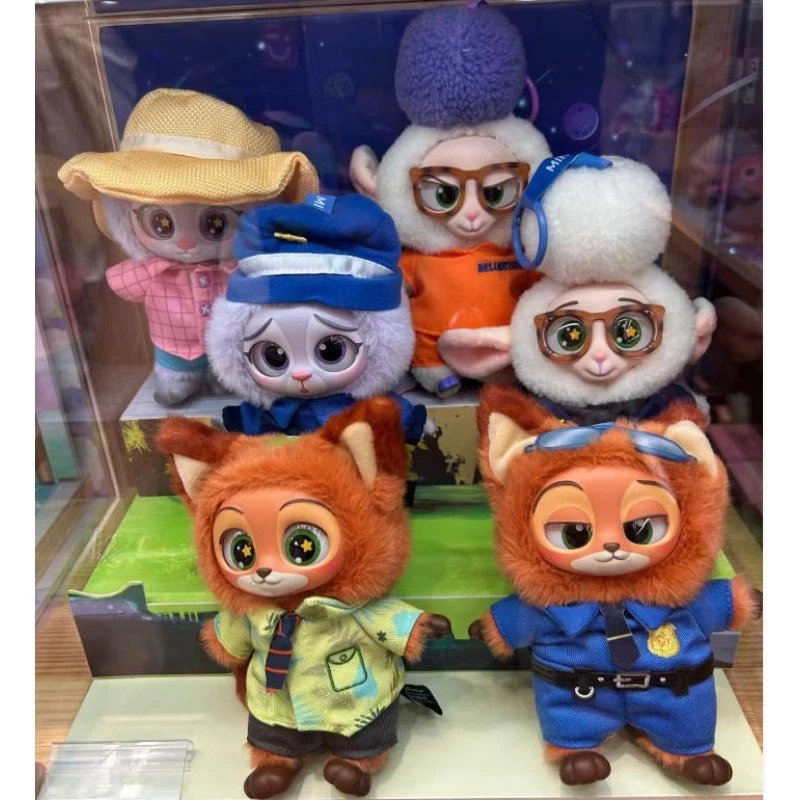 MINISO Zootopia Series Doll Vinyl Plush Pendant Confirmed Blind Box Figure Gift