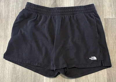The North Face Shorts Womens 2XL Black Cotton Blend Jersey Elastic Waist - Image 1 of 4
