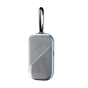 Ultradünner tragbarer Bluetooth Lautsprecher (0,5" Slim, 0,23 Pfund) - mit Karabiner, ... - Bild 1 von 8