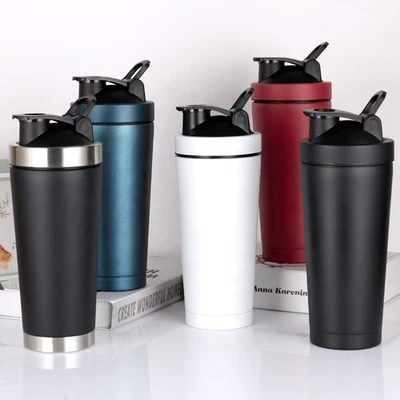 MARKENLOS protein Shaker edelstahl 750 ML Shaker aus Metall