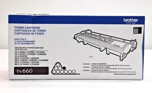 (NEW Genuine) Brother TN-660 High-Yield Black Toner Cartridge - Picture 1 of 5