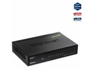 TRENDnet 8-portowy gigabitowy przełącznik GREENnet, przełącznik sieci Ethernet, 8 x - Zdjęcie 1 z 5