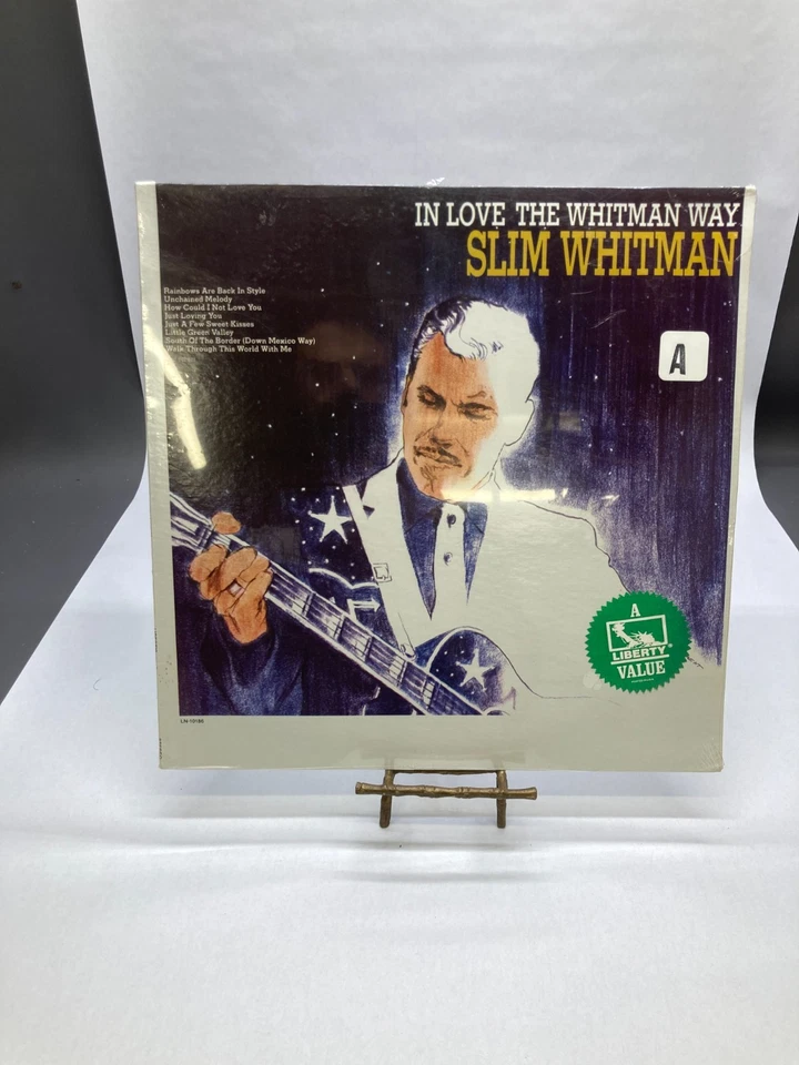 Slim Whitman In Love The Whitman Way Vinyl LP 1982 Liberty Record LN-10186 - Image 1 of 4