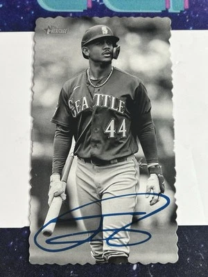 Julio Rodriguez 2023 Topps Heritage Deckle-Edge Boxtopper #DB10 OV26 - Image 1 of 2