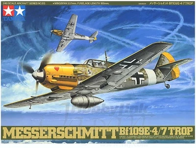 TAMIYA 1/48 Masterpiece Series n.63 MESSERSCHMITT Bf109E-4/7 TROP 61063 JAPAN81 - Immagine 1 di 3