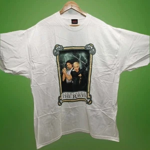 Vintage Official Highlander THE RAVEN White T-Shirt 100% Cotton - Size XL NOS - Picture 1 of 13