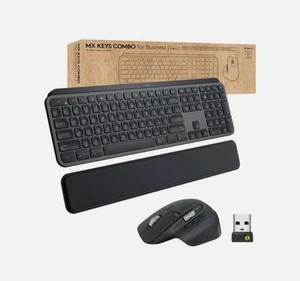 Logitech MX Keys Combo Gen 2 Keyboard/Mouse Bundle for Business - Graphite,... - Picture 1 of 1