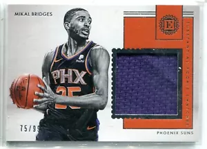 2018-19 Panini Encase Mikal Bridges camiseta reliquia radiocontrol 75/99 soles redes - Imagen 1 de 1