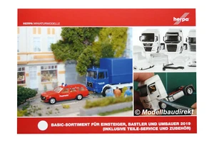 Herpa Basic-Sortiment Prospekt- Katalog 2019 Cars & Trucks Modelle in 1:87 - Picture 1 of 1