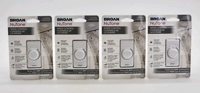(Paquete de 4) Ventilador de ventilación de escape Broan-NuTone SC100W dial de control de velocidad ajustable Foto 1 de 4