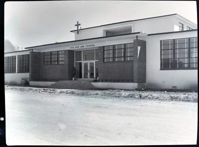 1950 Hallettsville Texas The Tribune Newspaper Building TX Vtg Photo Negative - Image 1 of 4