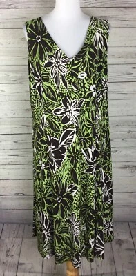 Julian Taylor женщина цветочный без рукавов v-образным вырезом эластичной трикотажа Shift платье плюс 16 Вт - Изображение 1 из 4