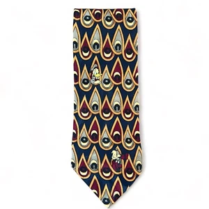 Walt Disney World Men's Neck Tie 100% Silk Donald Duck and Goofy 58" Length - Picture 1 of 5