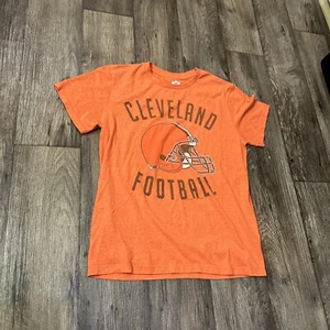 NFL Team Apparel Cleveland Browns Football Orange T-Shirt Mens Size M - Picture 1 of 4