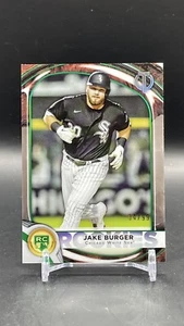2022 TOPPS TRIBUTE BASEBALL GREEN RC 04/99 JAKE BURGER WHITE SOX - Picture 1 of 2