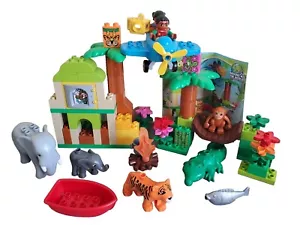 Lego Duplo 10804 Ciudad Safari - Jungla Con Manual Completo, Avión Y Cocodrilo - Imagen 1 de 15