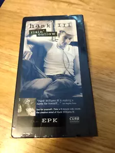 Very Rare Hank Williams III 3 Risin' Outlaw VHS Promotional Curb Records Sealed - Picture 1 of 5