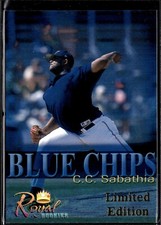 2000 Royal Rookies Futures #NNO CC Sabathia Limited Edition Blue Chips Excellent