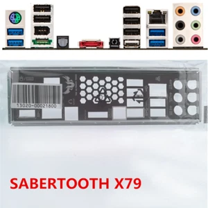 Original For Asus SABERTOOTH X79 Shield I/O IO Rear Baffle Backplate Motherboard - Photo 1/1
