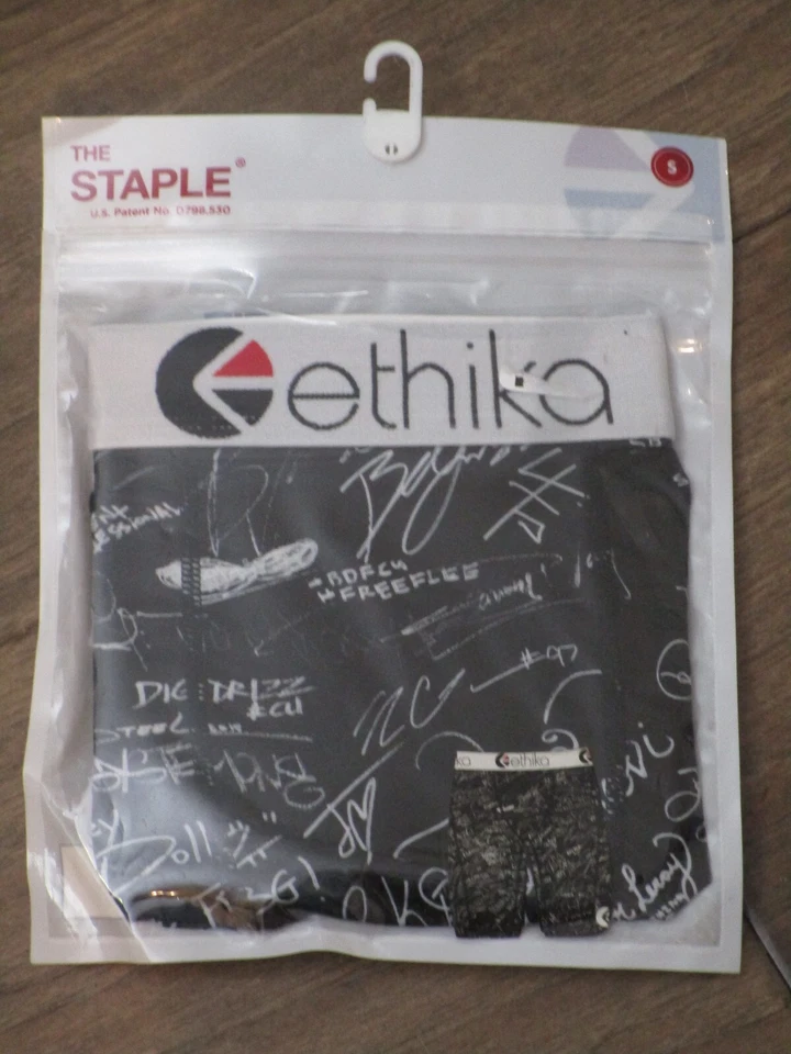 CALZONCILLOS BOXER NEGROS ETHIKA THE STAPLE AUTÓGRAFOS/FIRMAS TALLA PEQUEÑA Foto 1 de 1