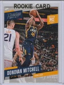 TARJETA DE NOVATO DE BALONCESTO DONOVAN MITCHELL Utah Jazz 2017/18 Prestige NBA RC - Imagen 1 de 2