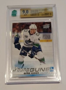 2019-20 UPPER DECK 249 QUINN HUGHES YOUNG GUNS YG MNT 9.0 GEM GRADED π₯ - Picture 1 of 2