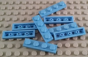 LEGO Lot of 8 Medium Blue 1x4 Plate Pieces - Picture 1 of 1