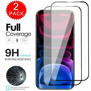 FULL COVER For iPhone 14 13 12 11 Pro XR XS Max Tempered Glass Screen Protector