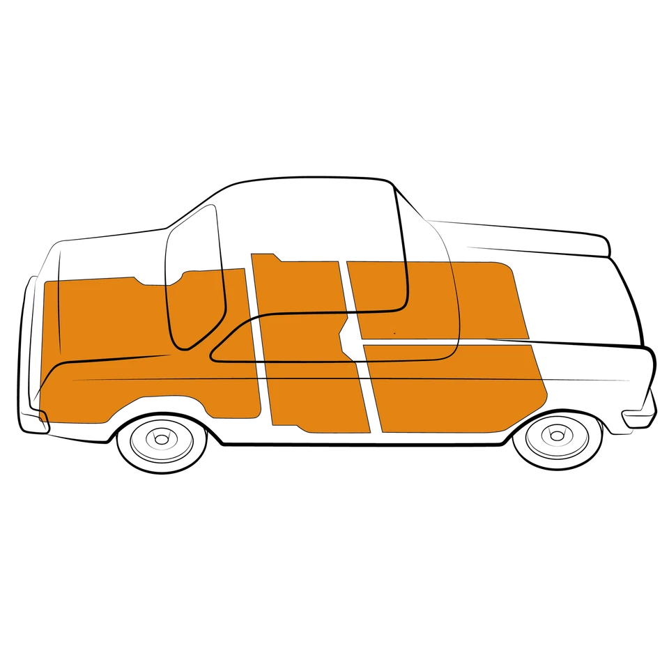 宝马 2002ti 脚垫 1968 - 1971 年美国制造黑色灰色棕褐色环形镂空 — 第 1/4 张图片