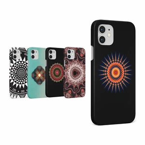 CASE FOR IPHONE 16 16E 15 14 12 12 SE PRO MAX HARD PHONE COVER MANDALA COLOURFUL - Picture 1 of 7