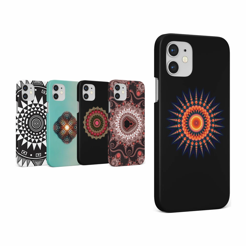 CASE FOR IPHONE 16 16E 15 14 12 12 SE PRO MAX HARD PHONE COVER MANDALA COLOURFUL - Image 1 of 1