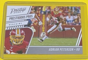 2020 Panini Prestige Adrian Peterson PRESTIGIOUS PROS Washington Redskins #PP-AP
