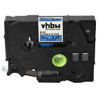 Label Tape Compatible With Brother Pt H101c H101gb H101 H100r H101lb Black/Blue