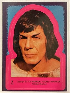 1979 Topps Star Trek: The Motion Picture Sticker #3 The Vulcan Mr. Spock Sharp - Picture 1 of 2