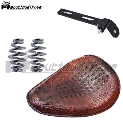 Motorcycle Soft Leather Seat Spring Solo Bracket For Honda Bobber Chopper New - Изображение 1 из 4