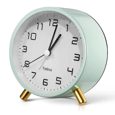Alarm Clock for Bedroom,Loud Analog Clock with Silent Non-Ticking,Voice Green - Image 1 of 4