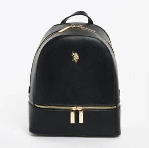 U.S. Polo Assn Black Backpack Women Mini Backpack RRP £39.99 - Picture 1 of 3