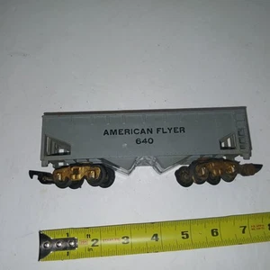 Vintage American Flyer S Guage Gray Box Car For model Train - Picture 1 of 4