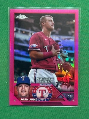 2023 Topps Chrome Update Baseball Magenta Parallel #USC51 Josh Jung RC /399 - Image 1 of 2