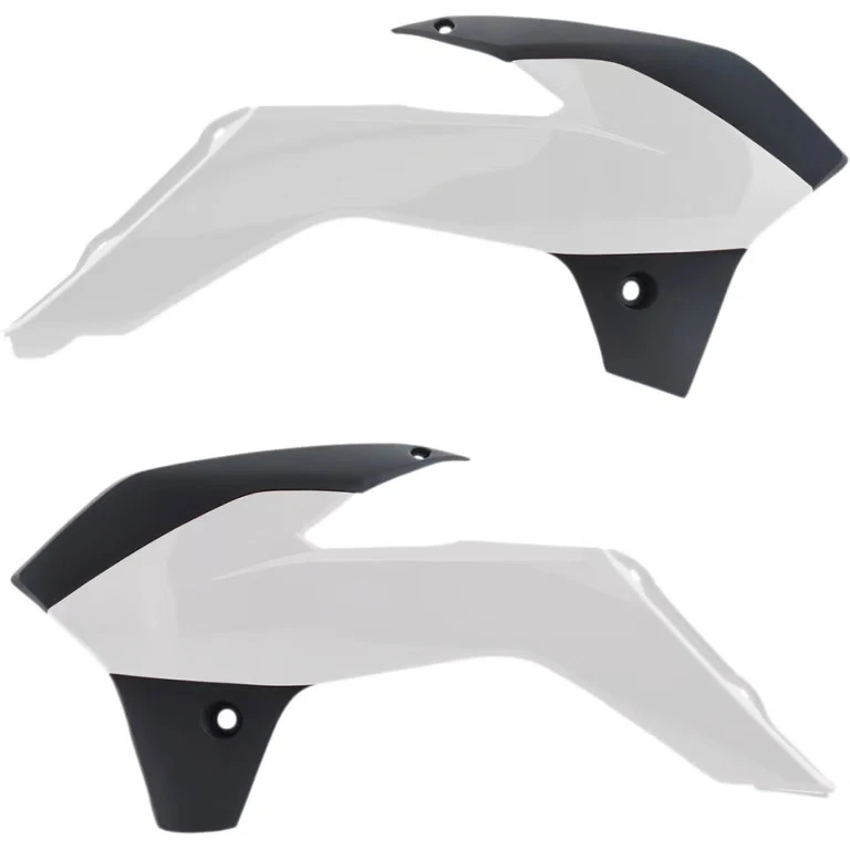 Cubiertas de radiador Acerbis - blanco/negro moto moto 2314261035 0520-1931 Foto 1 de 4