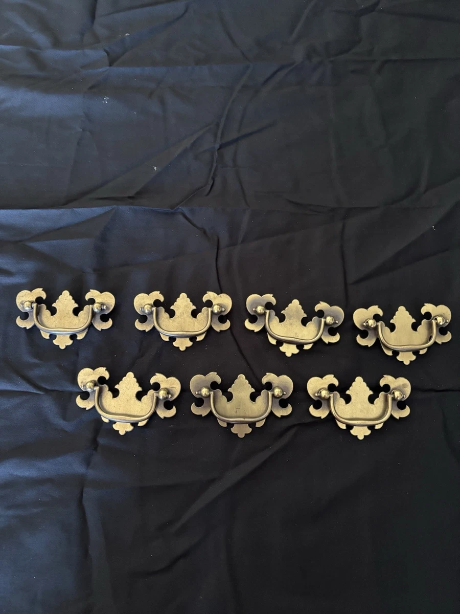 Venta 4 Mangos De Metal De Latón Vntage Curvado Estlo Deco - Etsy España