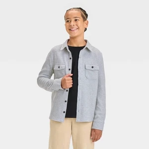 Art Class Boys Knit Shirt Jacket XXL 16-18 Midweight Long Sleeve Button Down - Picture 1 of 1