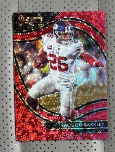 2020 Panini Select Saquan Barkley Red Disco Field Level /49! - Picture 1 of 2