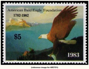 D2K American Bald Eagle Foundation Stamp 1983 $5 - Picture 1 of 1
