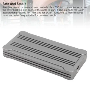 40Gbps M.2 NVMe SSD Enclosure USB 4.0 PCIe3.0x4 Aluminum USB C External Solid CB - Afbeelding 1 van 22