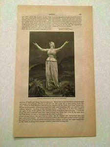 K106) Grabado mensual de Safo She Sang To The Night Harper's 1878 - Imagen 1 de 1