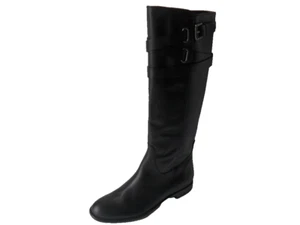 Coach Boots Cayden Smooth Napa Black Tall Boots 6.5 M - Picture 1 of 15